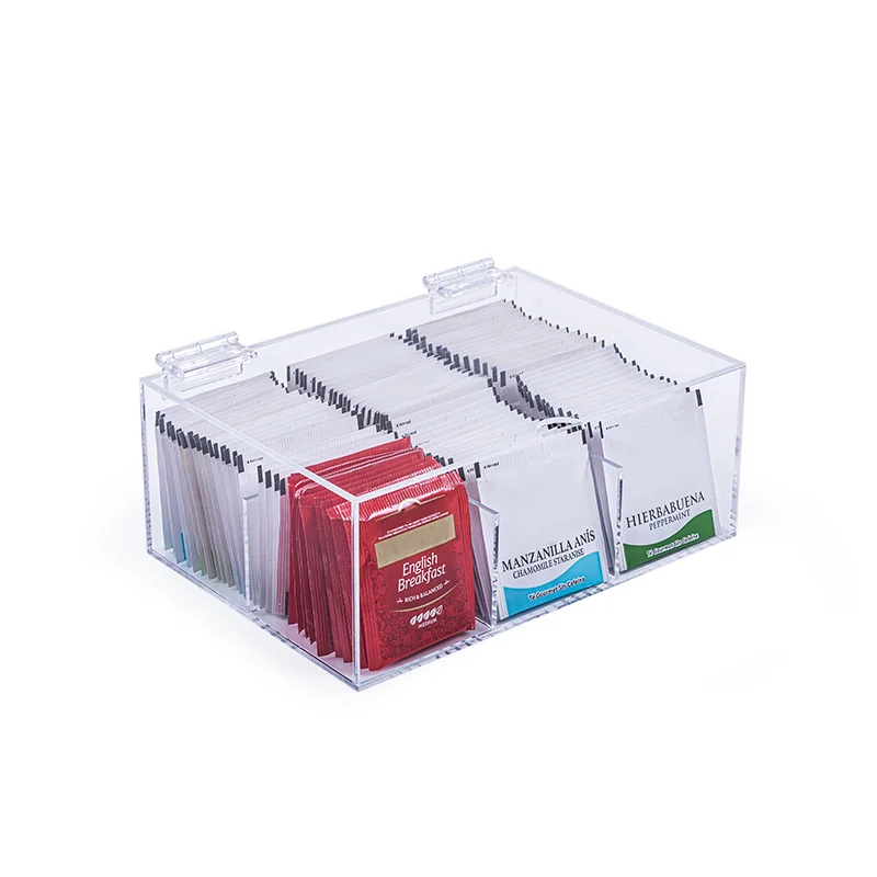 Caja para té · 6 espacios — Acrílico