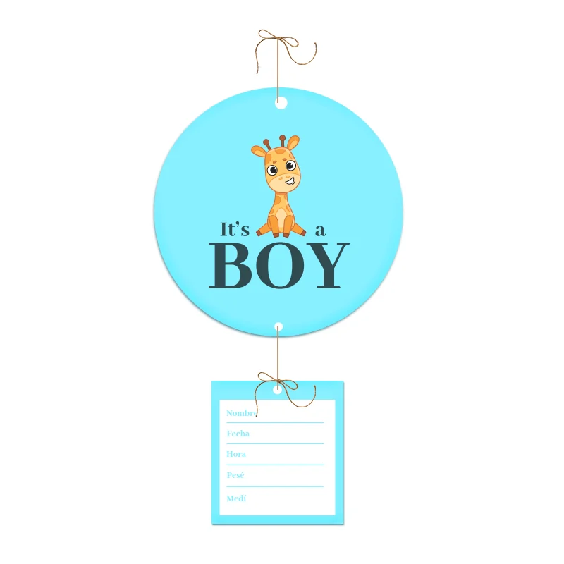 Letrero para evento · Boy — Apet + vinil impreso