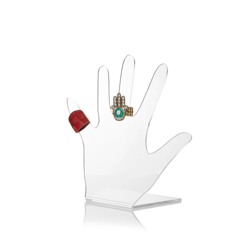 Exhibidor de anillos · mano — Acrílico