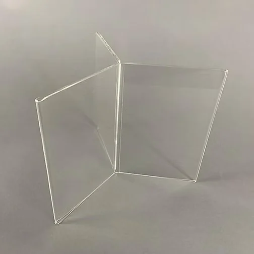 Porta menú de 6 caras — Acrílico