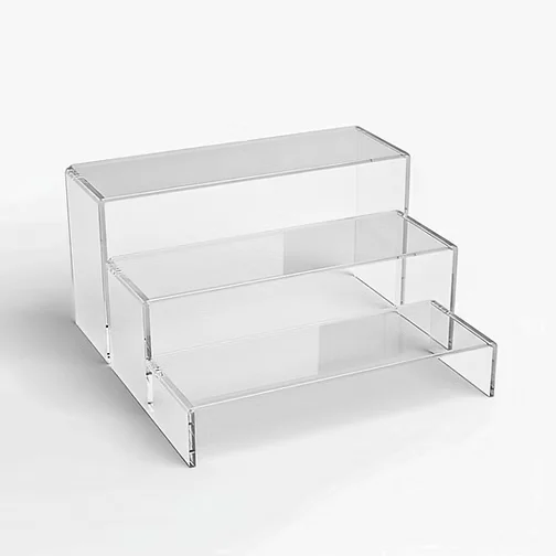Exhibidor escalera · 3 niveles — Acrílico
