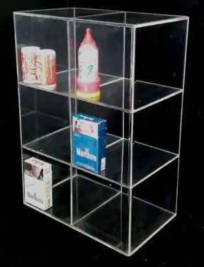 Exhibidores y dulceros de acrílico