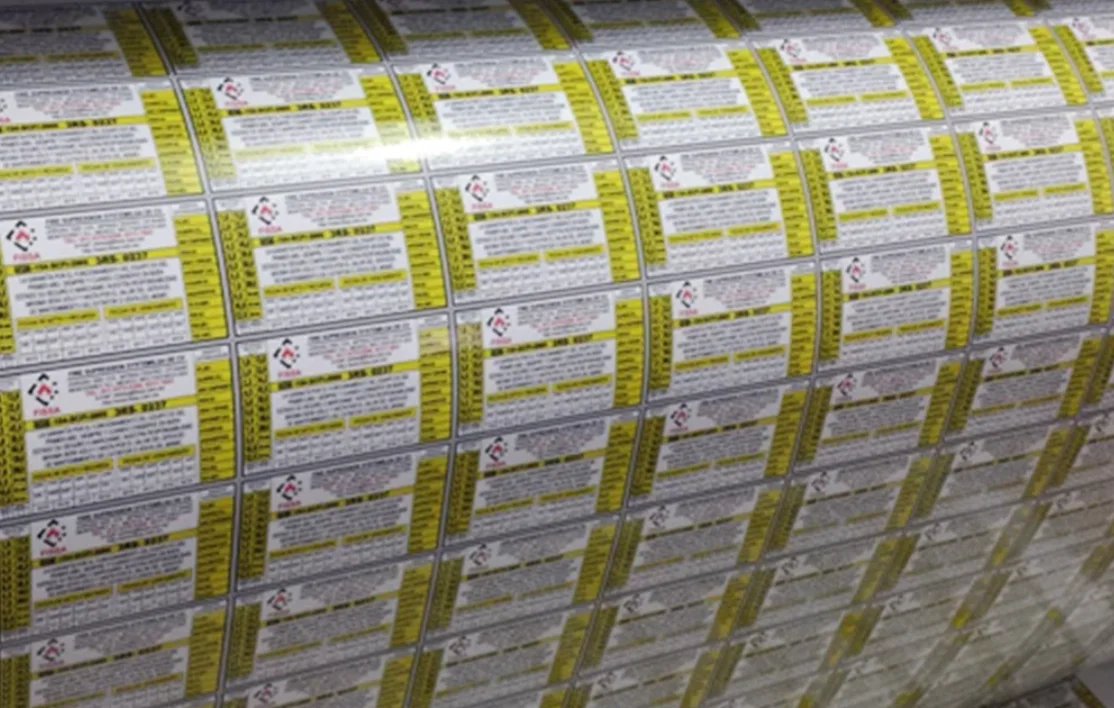 Impresión de etiquetas en Rollo de Vinil