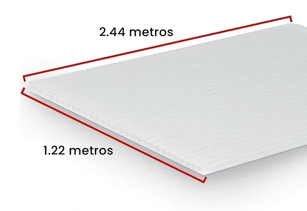 Lamina Coroplast Impresa 120 x 240 cm · fotografía 2
