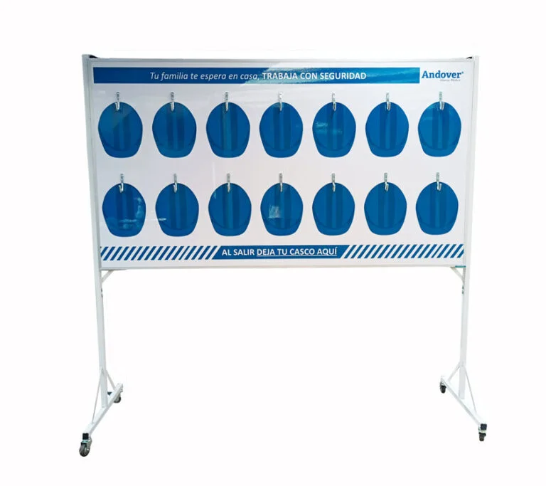 Panel Organizador Móvil para Cascos / EPP - 120 x 240