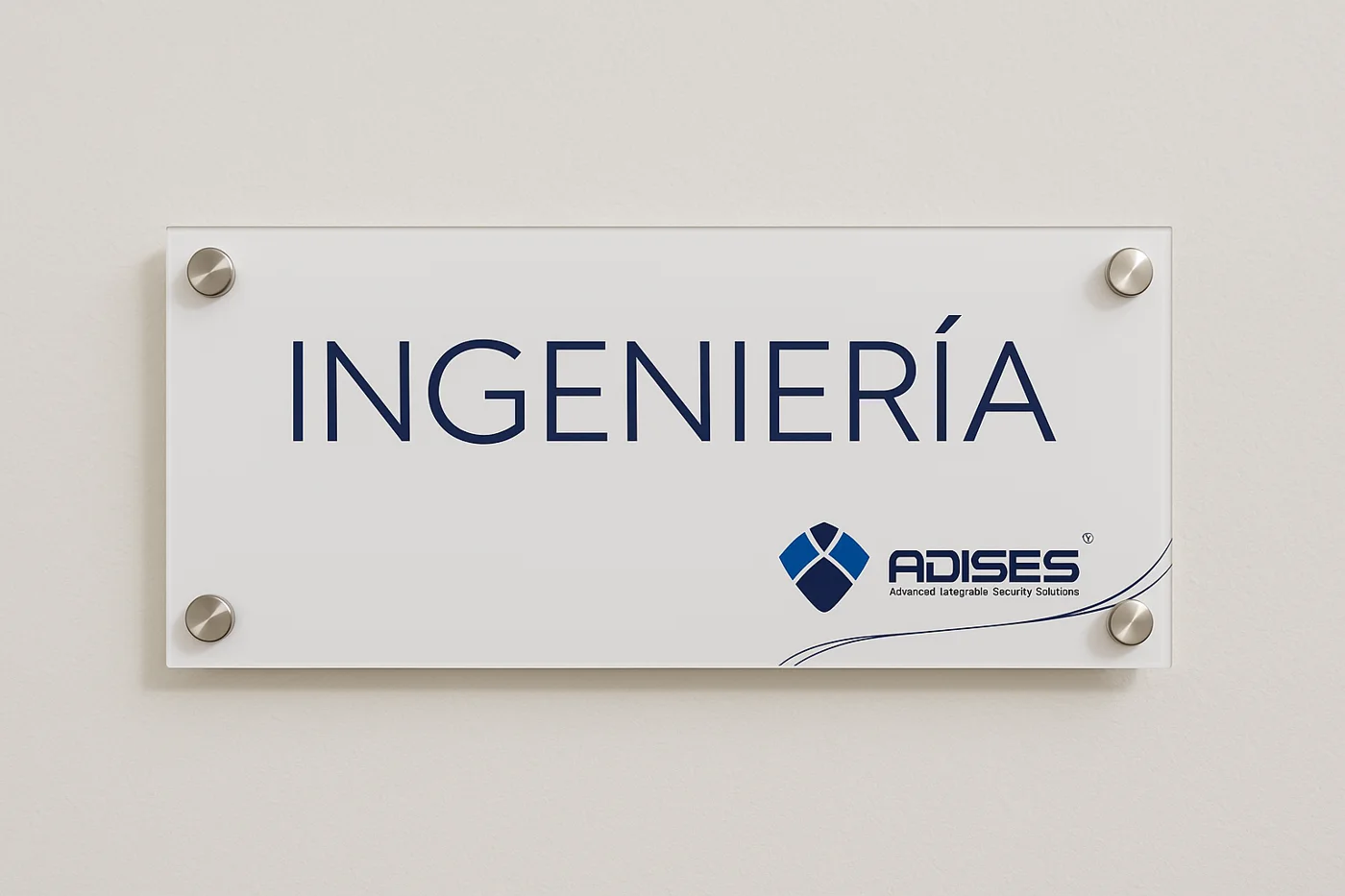Placa de Acrílico para Areas