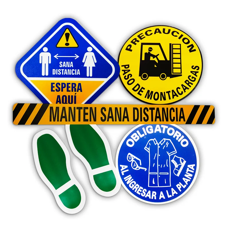 Señalización en Vinil Floorgraphic para Piso