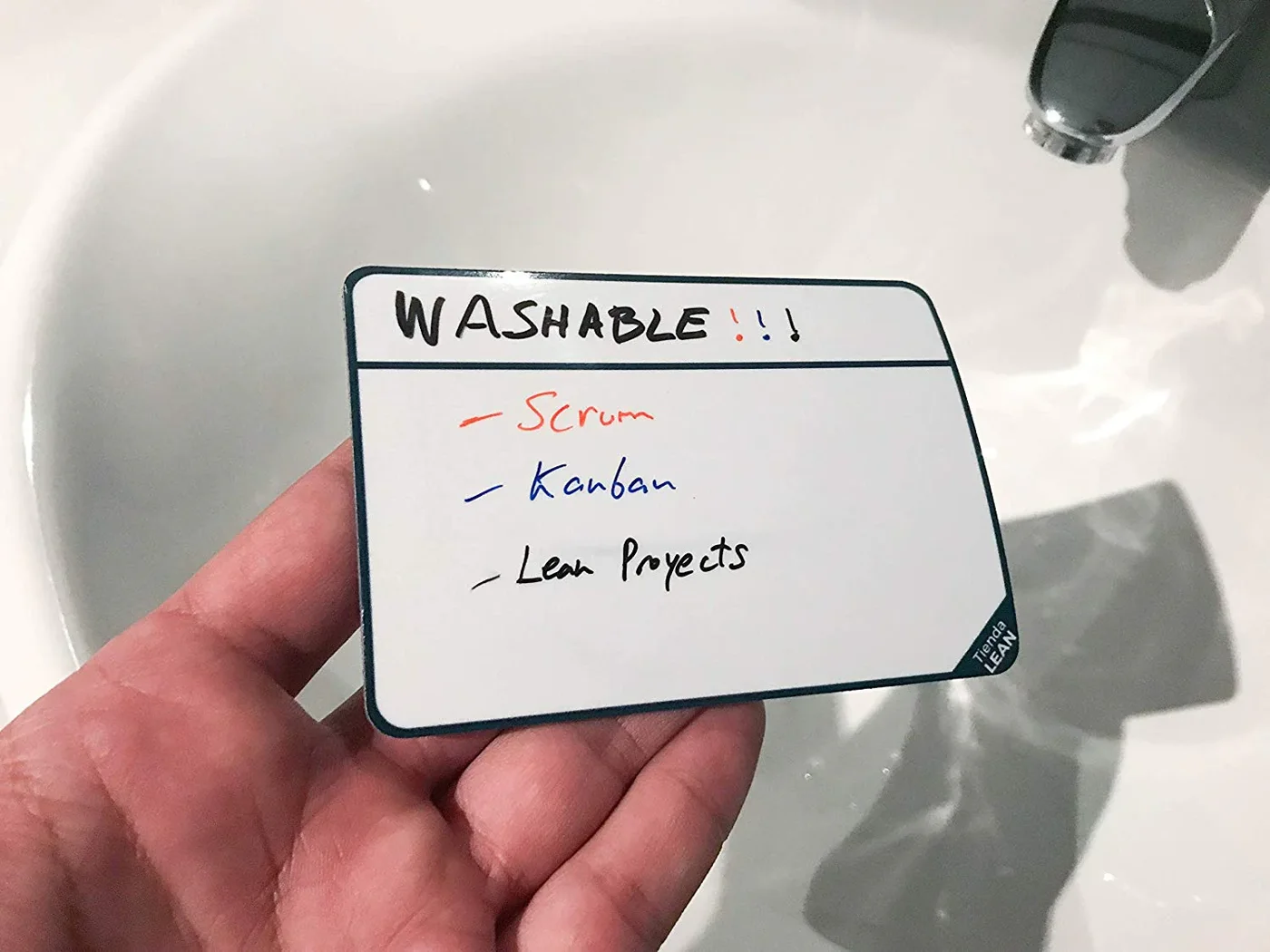 Tarjeta Magnética para Tableros . Proyectos, SCRUM, KANBAN. Lavable · fotografía 2