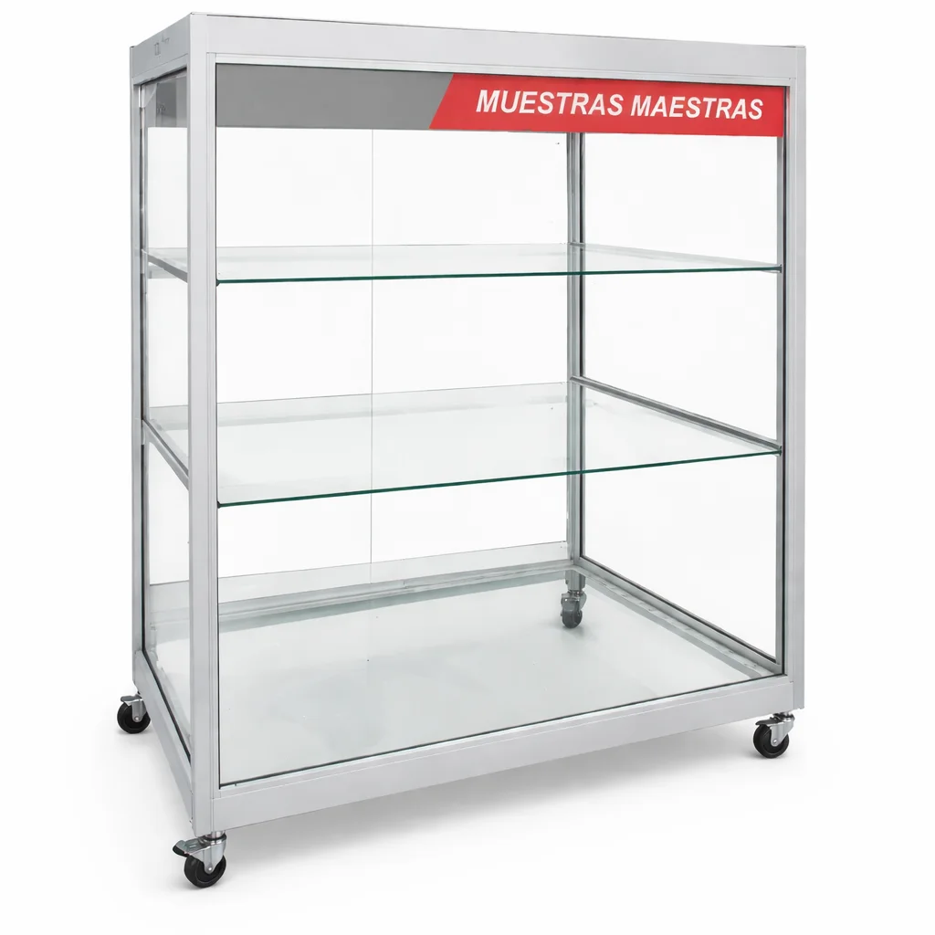 Vitrina Industrial Móvil para Muestras