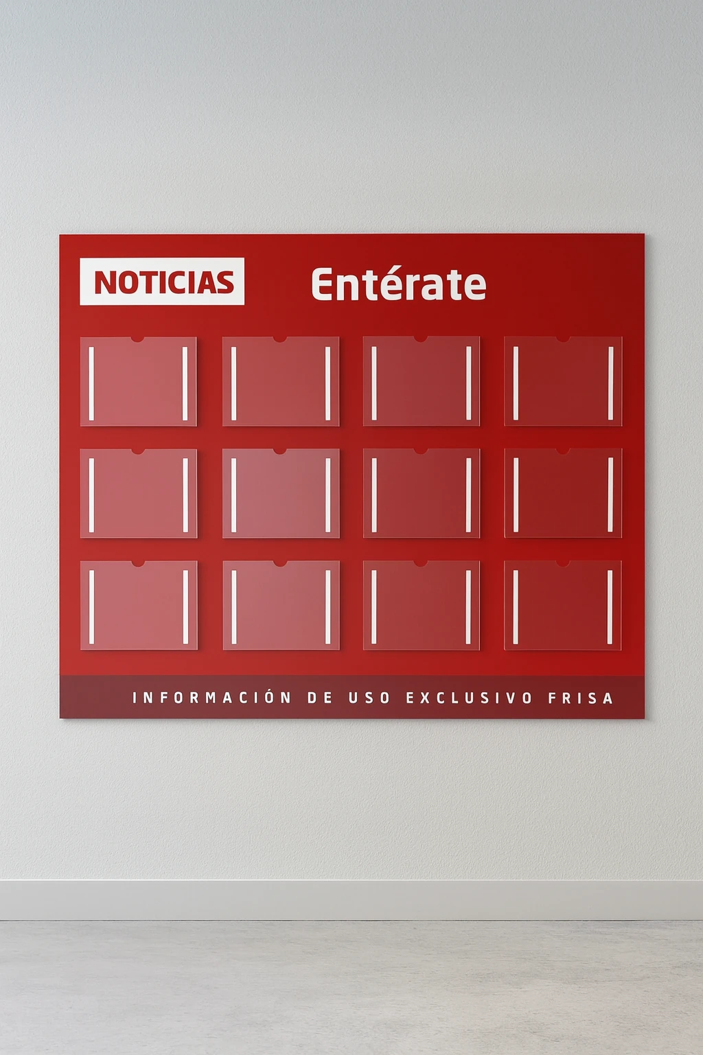 Tablero de comunicación con porta hojas