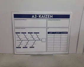 Pizarrón A3 Kaizen
