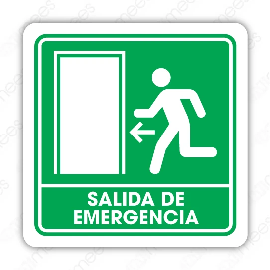 SPC 003 Señalamiento Salida de Emergencia Izquierda
