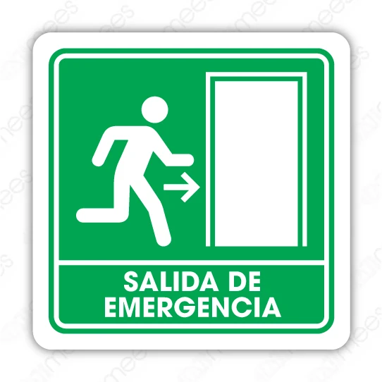SPC 004 Señalamiento Salida de Emergencia Derecha